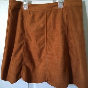Suede skirt 😛